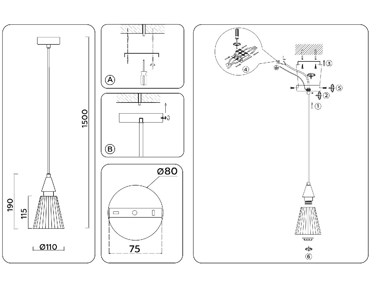 Подвесной светильник Ambrella Light High Light Heigh Light LH58111 в Санкт-Петербурге