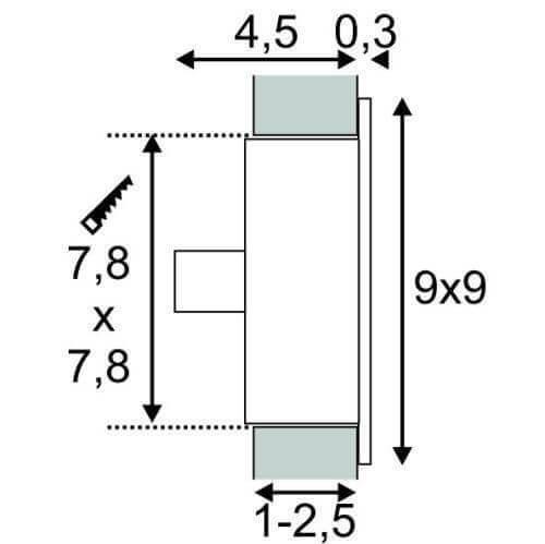 Встраиваемый светильник SLV Flat Frame Basic 112731 в Санкт-Петербурге