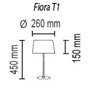 Настольная лампа TopDecor Fiora T1 17 05g в Санкт-Петербурге