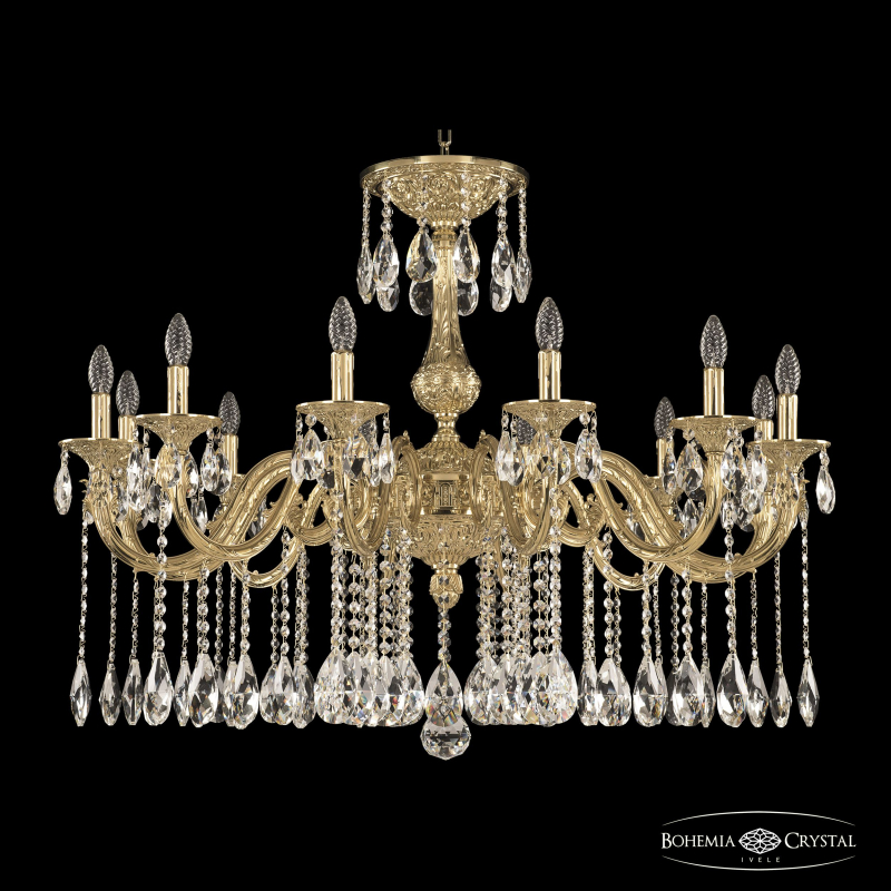 Подвесная люстра Bohemia Ivele Crystal Florence 71101/12/360 A G в Санкт-Петербурге