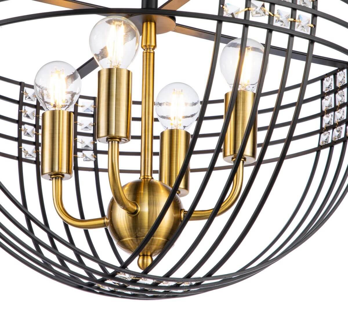 Потолочная люстра Indigo Fresco 10001/4C Black V000104 в #REGION_NAME_DECLINE_PP#