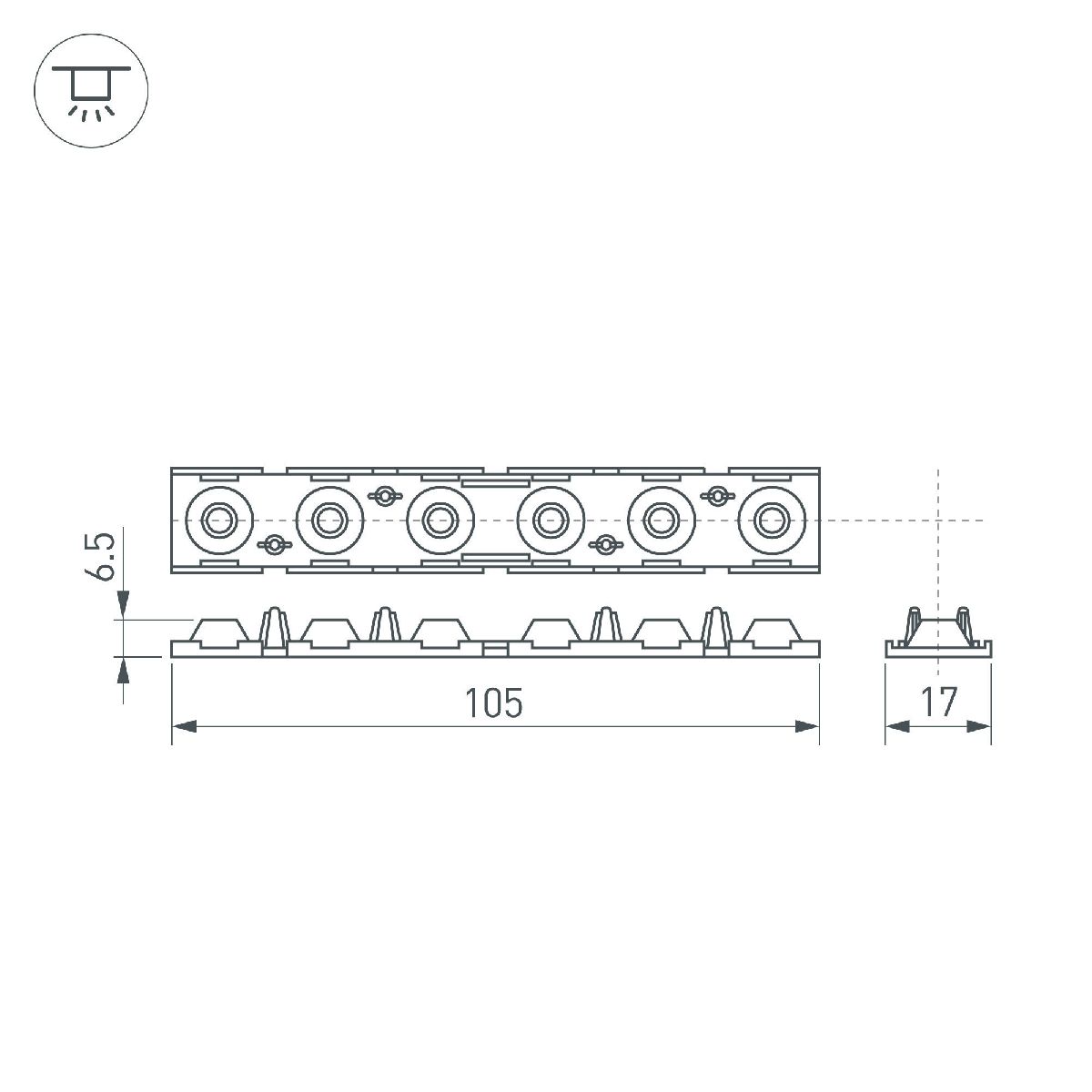 Экран линзованный Arlight SL-LINE-W20-30deg-540 041791 в Санкт-Петербурге