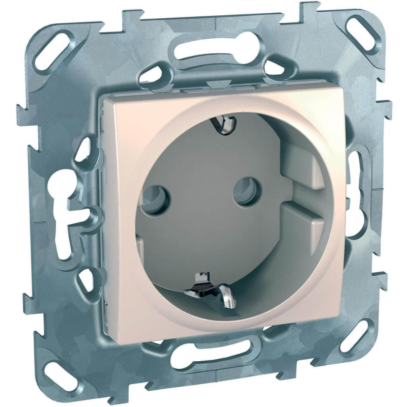 Розетка Schneider Electric Unica с/з со шторками 16A 250V MGU5.037.25ZD в Санкт-Петербурге