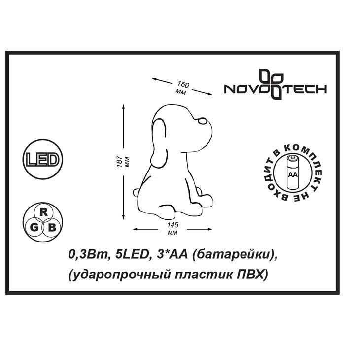 Ночник детский Novotech NIGHT LIGHT 357337 в Санкт-Петербурге