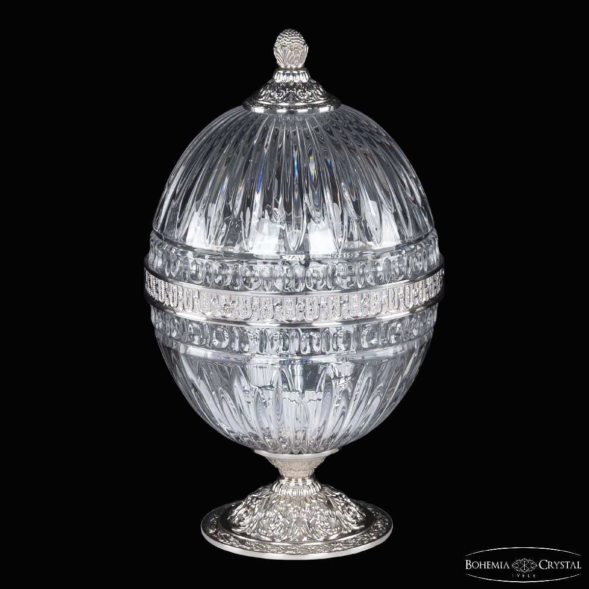 Настольная лампа Bohemia Ivele Crystal 5680L/18 Ni Clear/M-1G в Санкт-Петербурге
