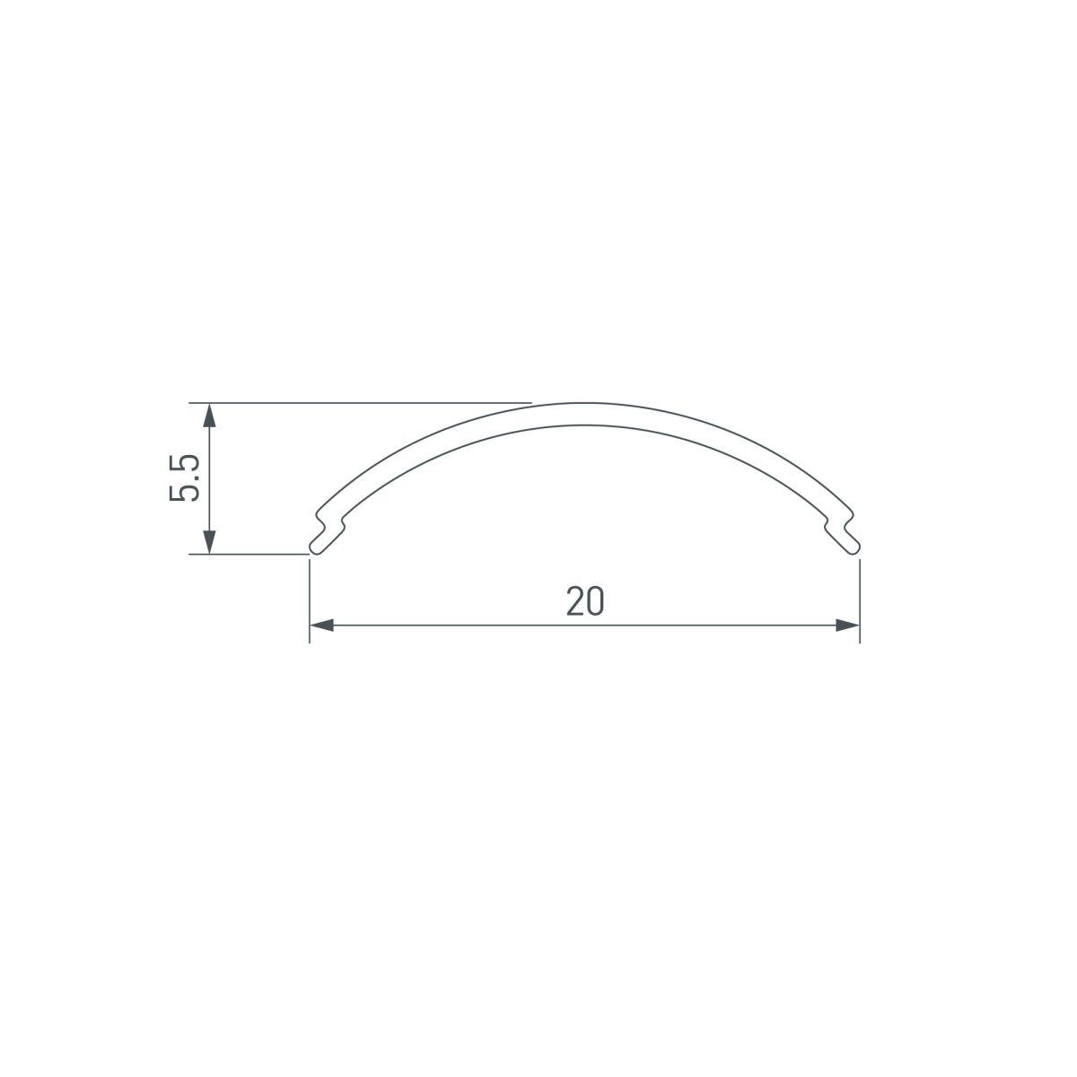 Экран Arlight SL-KANT-H16-2000 ROUND BLACK (Пластик) 065411 в Санкт-Петербурге