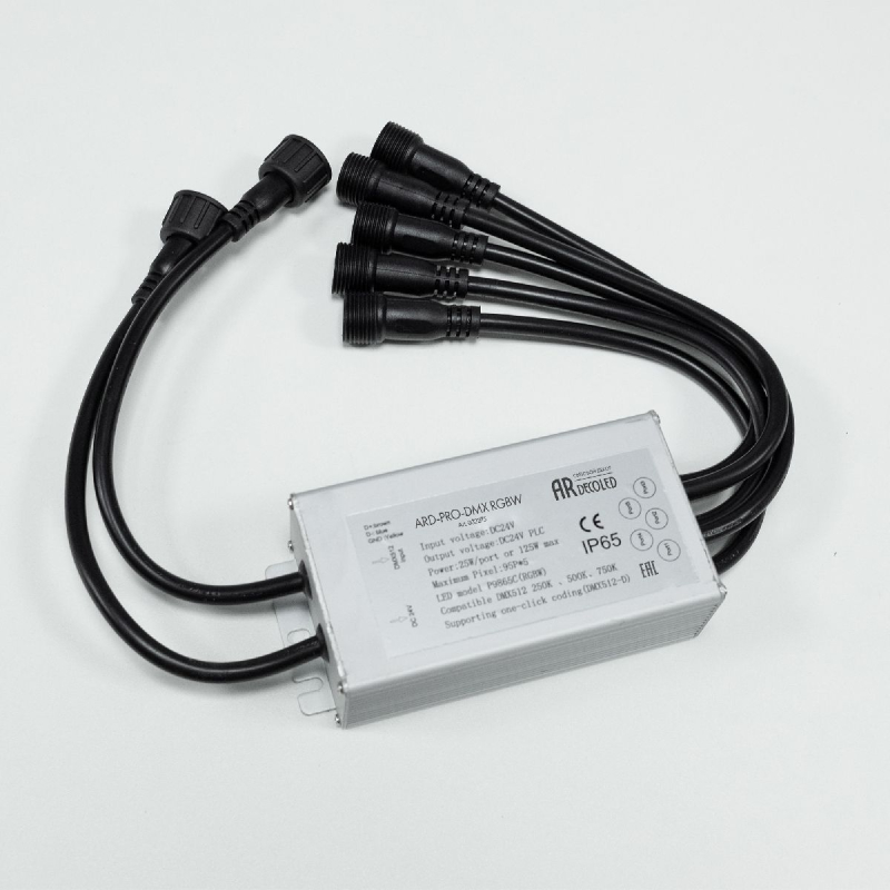 Коннектор питания Arlight ARD-PRO-DMX RGBW 24V, 5x190pix Ardecoled, Закрытый 032275 в Санкт-Петербурге