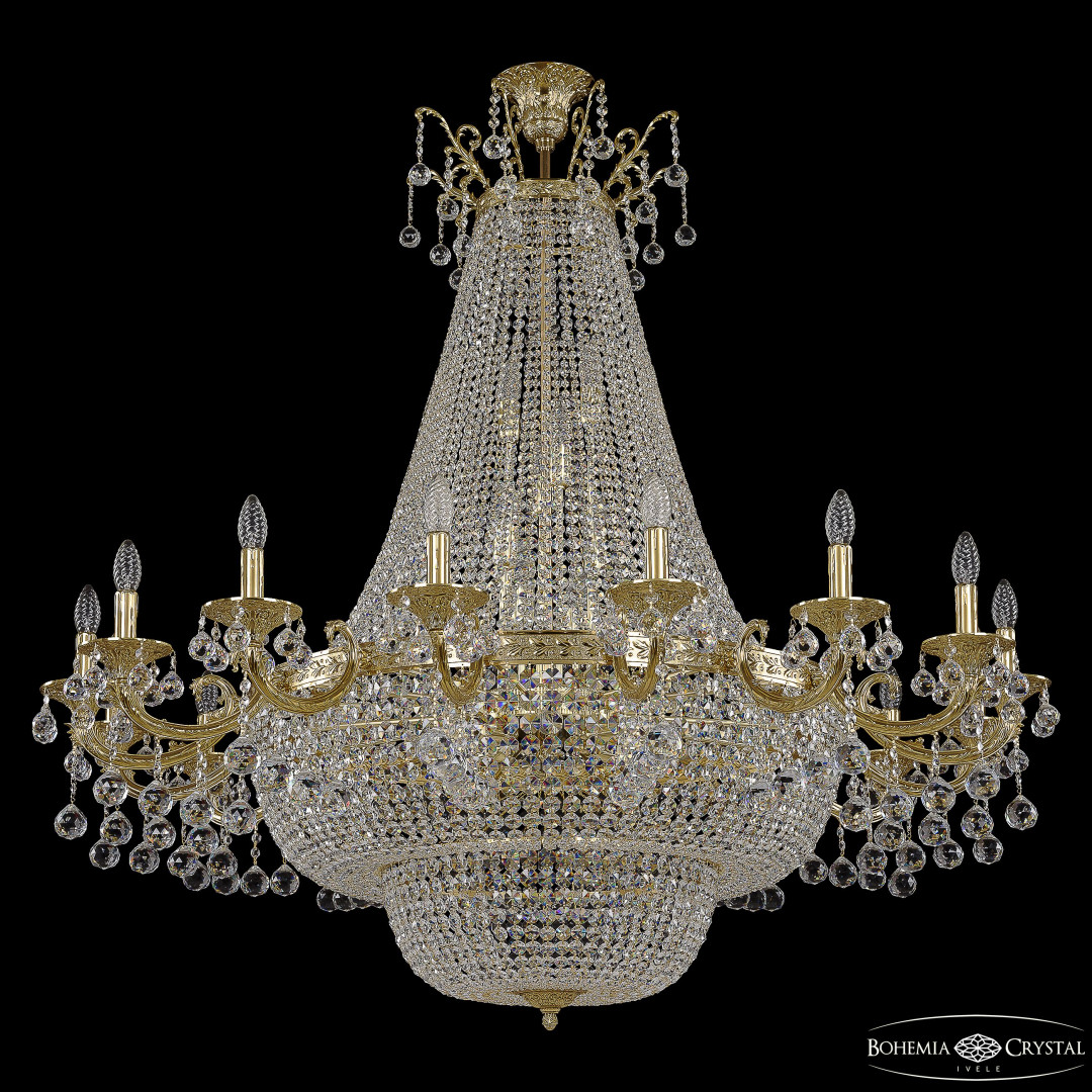 Потолочная люстра Bohemia Ivele Crystal 2210H208/16/123IV/Y1 G Balls в Санкт-Петербурге