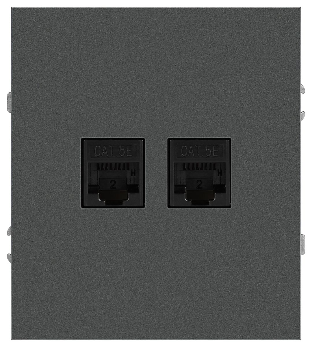 Розетка Эра Arktik 16-3108-06 информационная двойная 2XRJ45 графит Б0070489 в Санкт-Петербурге