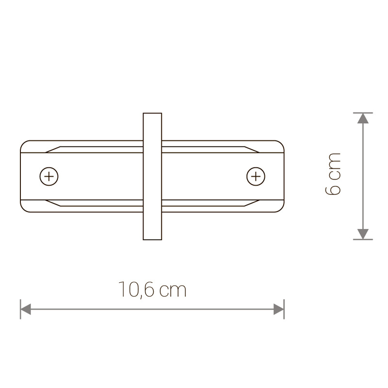 Коннектор прямой Nowodvorski Profile Recessed 8968 в Санкт-Петербурге