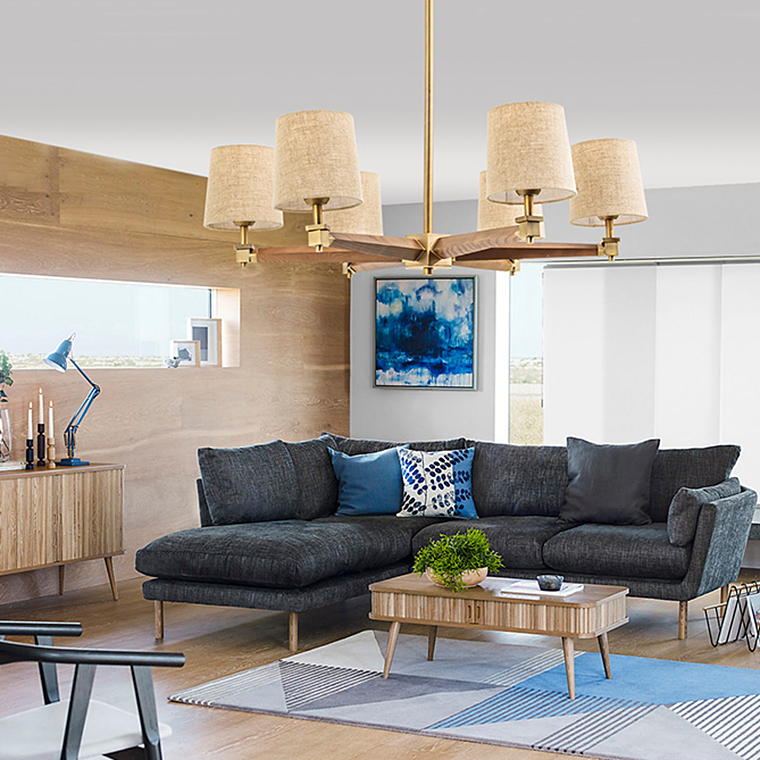 Люстра на штанге ImperiumLoft Stavra Jorgenson White/Light Wood 203575-26 в Санкт-Петербурге