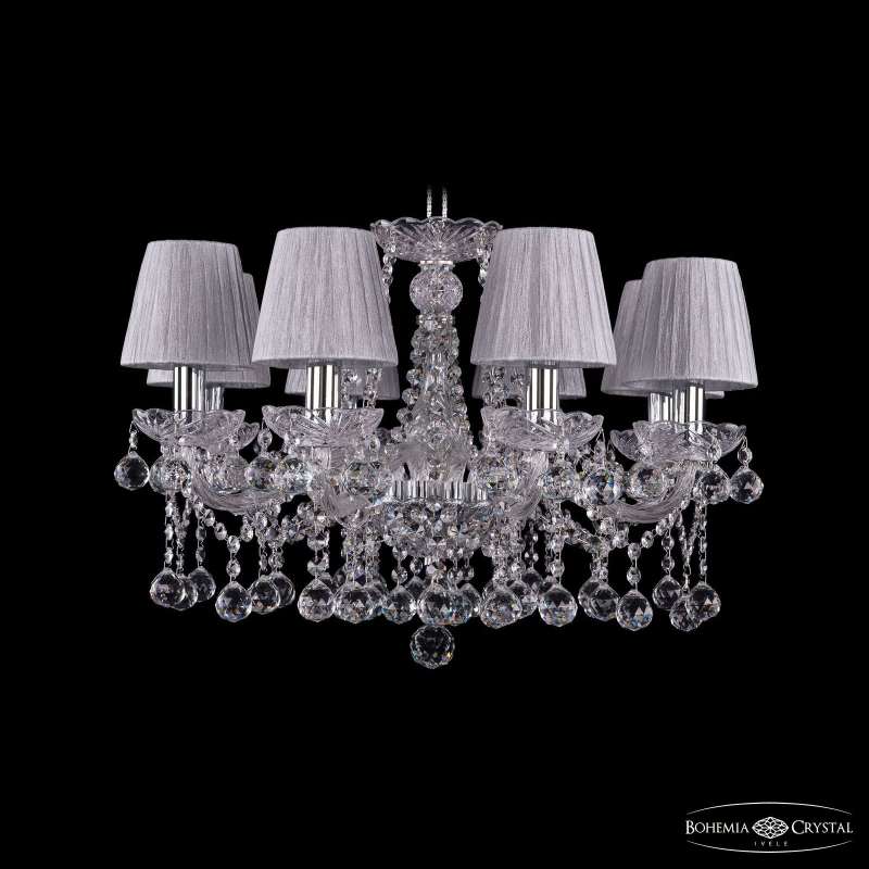 Подвесная люстра Bohemia Ivele Crystal 1413/8/200 Ni Balls SH6 в Санкт-Петербурге