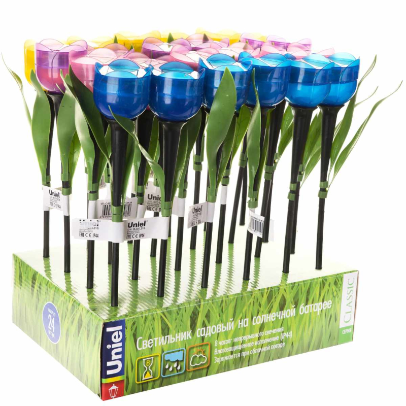 Светильник на солнечных батареях (UL-00004275) Uniel Promo USL-C-651/PT305 Tulip Set 24 в Санкт-Петербурге