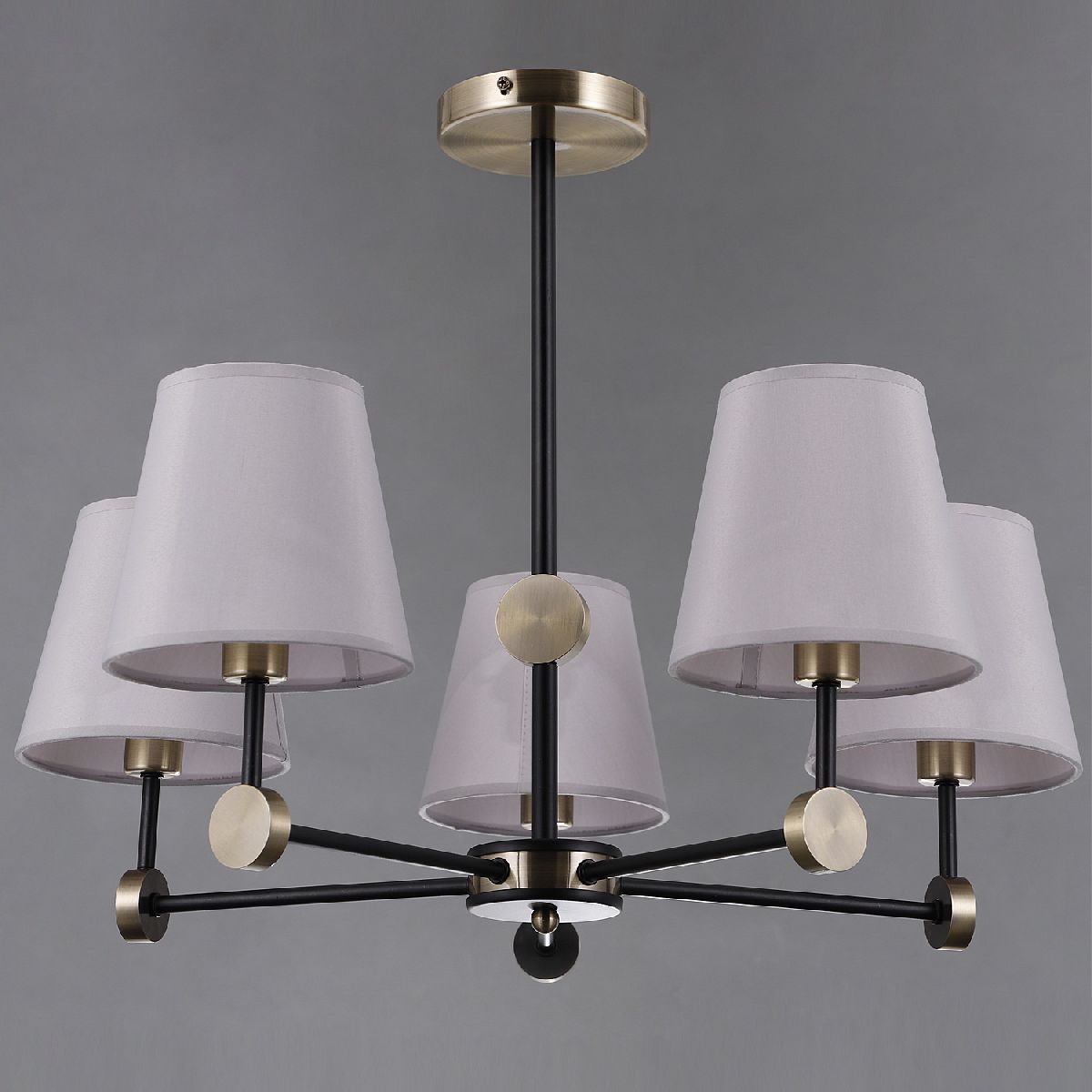 Люстра на штанге Illumico IL0394-5CSQ-24 BK AB CASTOR в Санкт-Петербурге