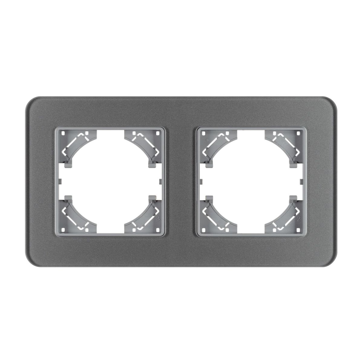 Рамка на 2 поста стеклянная Arlight FRM-OMALI-GS-2-GR 049694 в Санкт-Петербурге