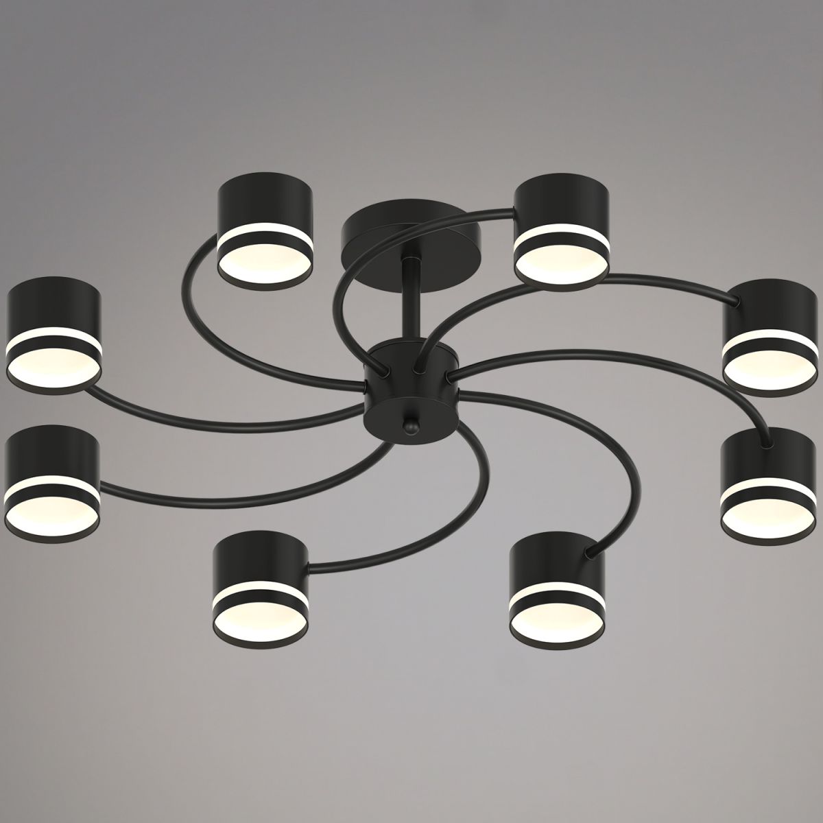 Люстра на штанге Reluce 26730-0.3-08 GX53 BK в #REGION_NAME_DECLINE_PP#