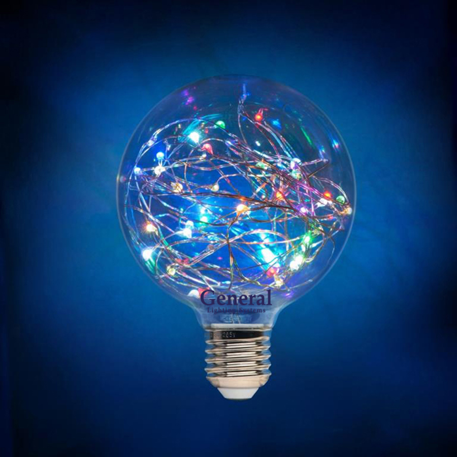 Филаментная светодиодная лампа General GLDEN-G95SW-1-230-E27-RGB 649921 в Санкт-Петербурге