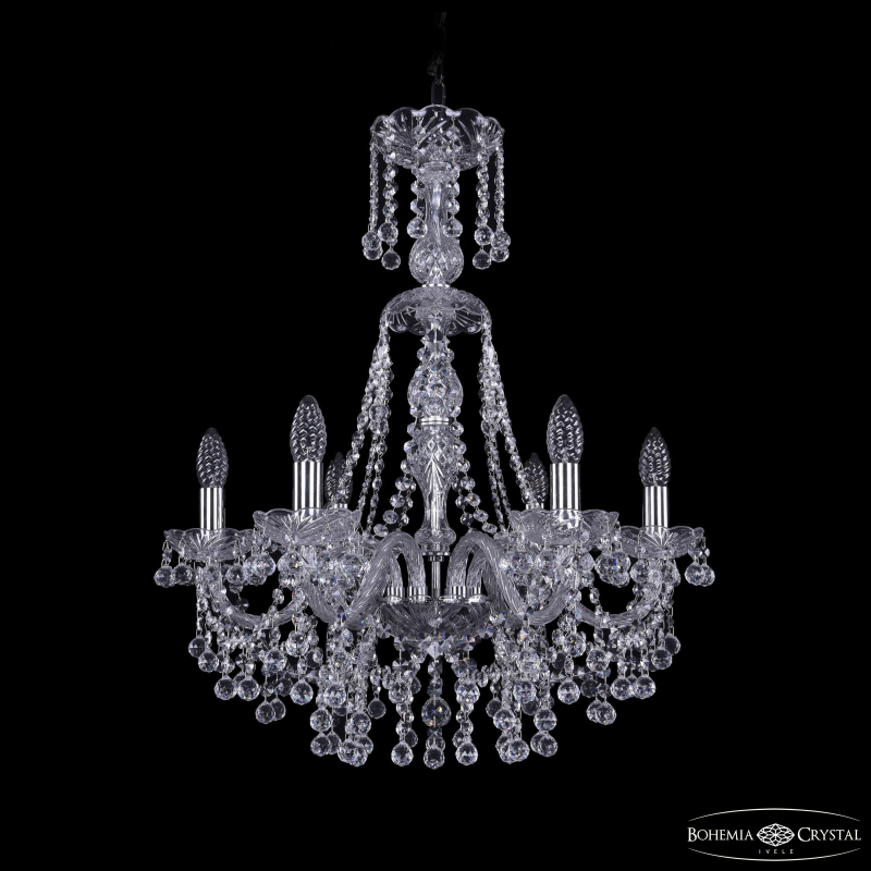 Подвесная люстра Bohemia Ivele Crystal 1409/6/195/XL-68 Ni в Санкт-Петербурге