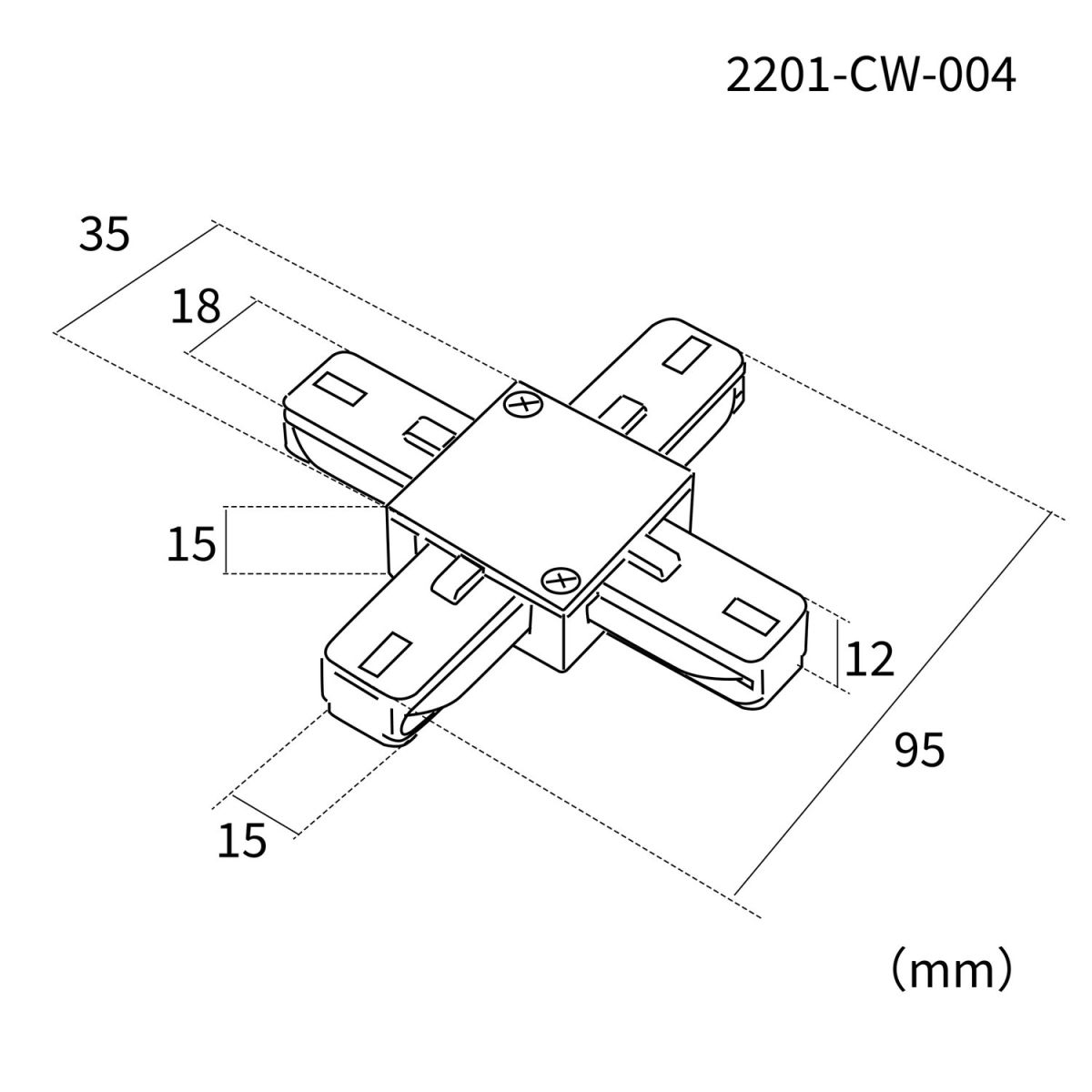 Коннектор для однофазного шинопровода Favourite Practica 2201-CW-004 в Санкт-Петербурге