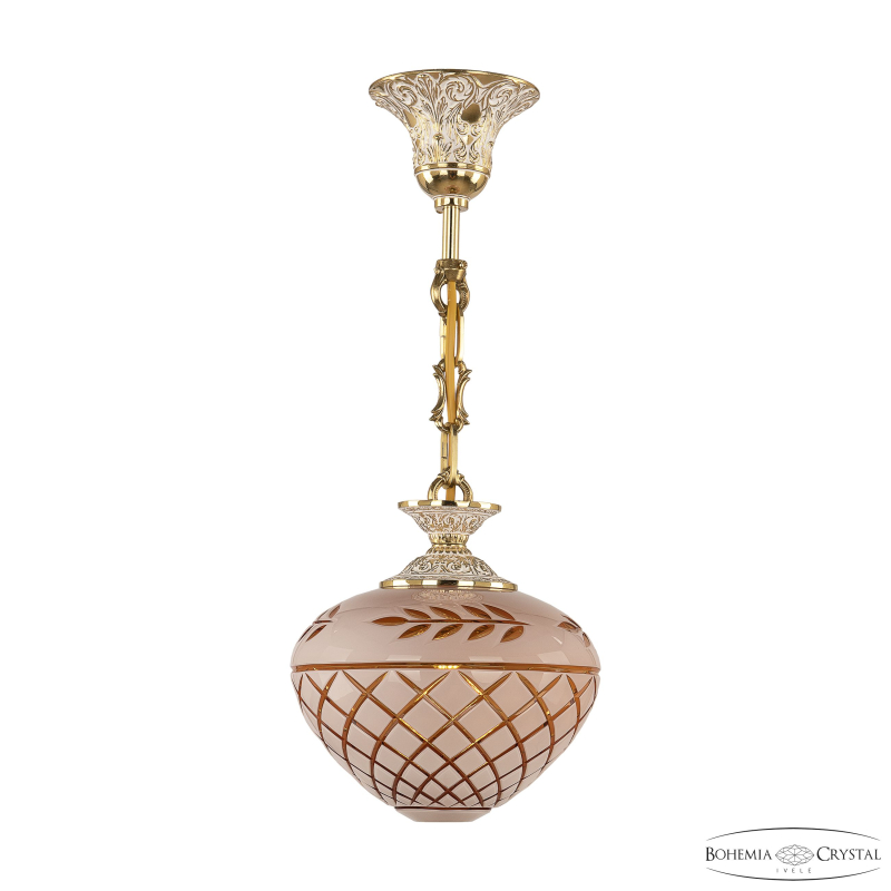 Подвесной светильник Bohemia Ivele Crystal 7003P/18 GW Amber-White/H-1B в Санкт-Петербурге