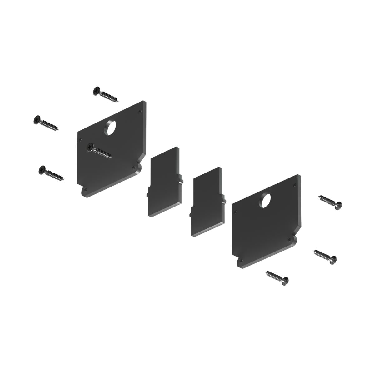 Комплект торцевых заглушек Denkirs TR2025-BK в Санкт-Петербурге