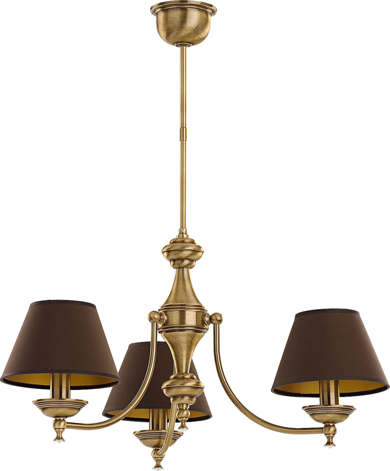 Люстра на штангера Kutek San Marino Lampshade SAN-ZW-3(P/A)CR в Санкт-Петербурге