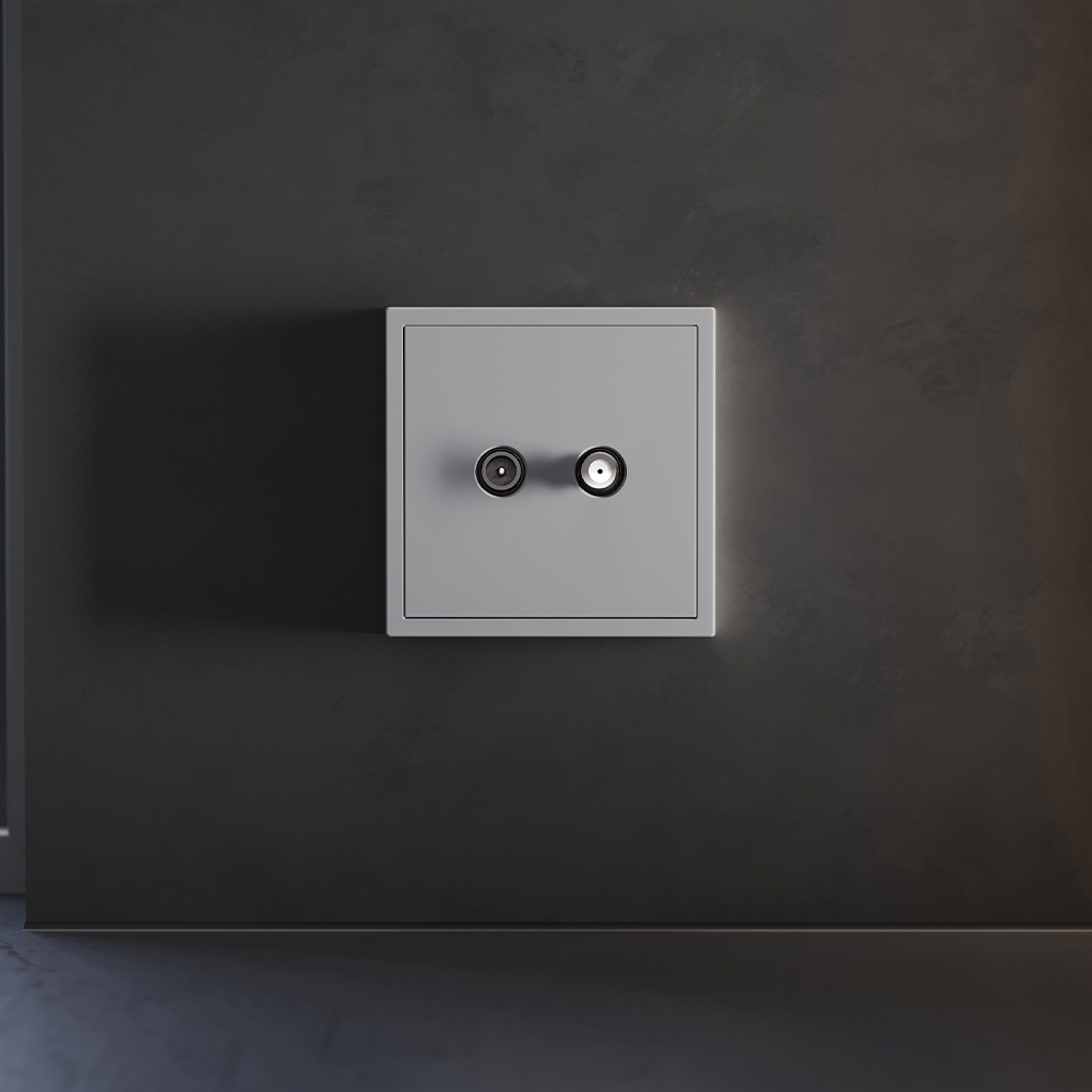 Накладка для розетки телевизионной оконечной TV+SAT Voltum S70 (серый) VLS001616 в #REGION_NAME_DECLINE_PP#