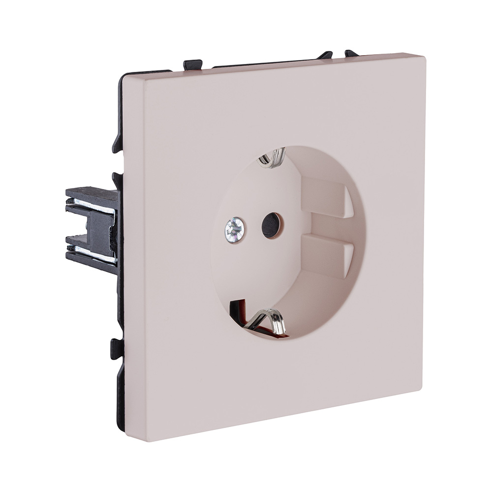 Розетка штепсельная SCHUKO 16A/250 В, кашемир матовый Kollinger Eclipse EC-014CM в #REGION_NAME_DECLINE_PP#