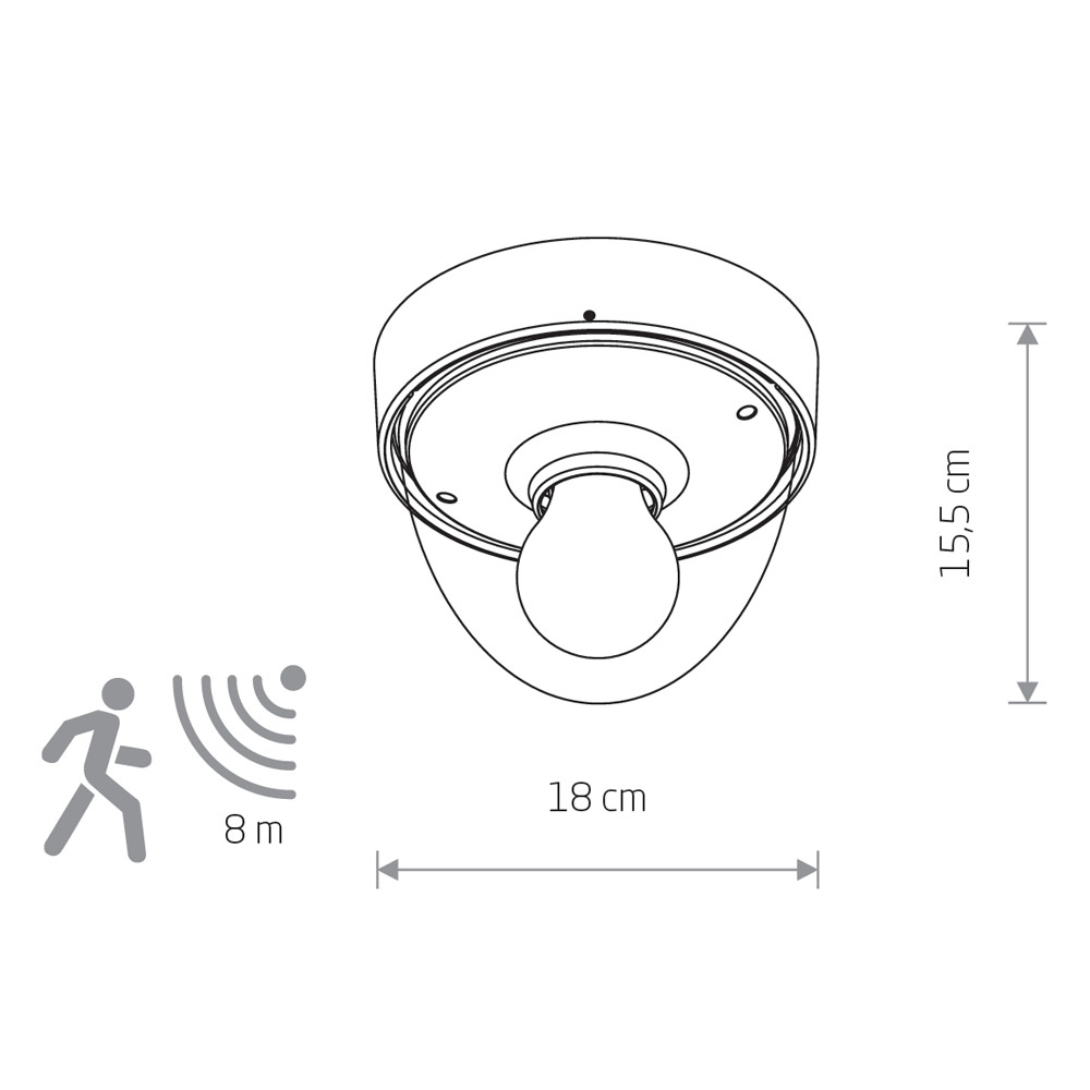 Уличный потолочный светильник Nowodvorski Nook Sensor 7964 в Санкт-Петербурге