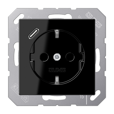 Розетка 2K+З USB Typ C Jung A1520-18CSW в #REGION_NAME_DECLINE_PP#
