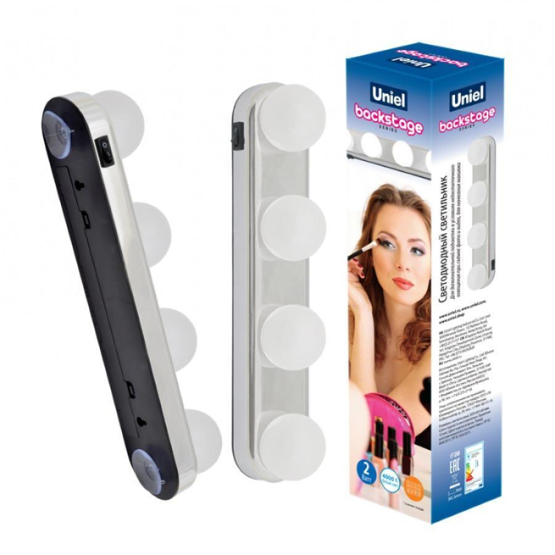 Настенный светодиодный светильник (UL-00006856) Uniel Backstage ULM-F54-2W/4000K/4AA IP20 Chrome в #REGION_NAME_DECLINE_PP#