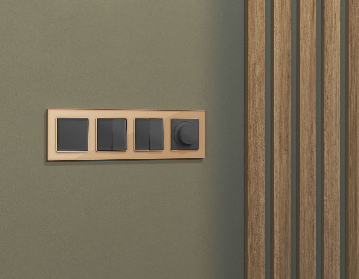 Комплект механизма 2-клавишного перекрестного выключателя 10A-250V Alfa Графит мягкое касание Quant Ambrella Volt MA903030 (AP9030, VM125) в #REGION_NAME_DECLINE_PP#