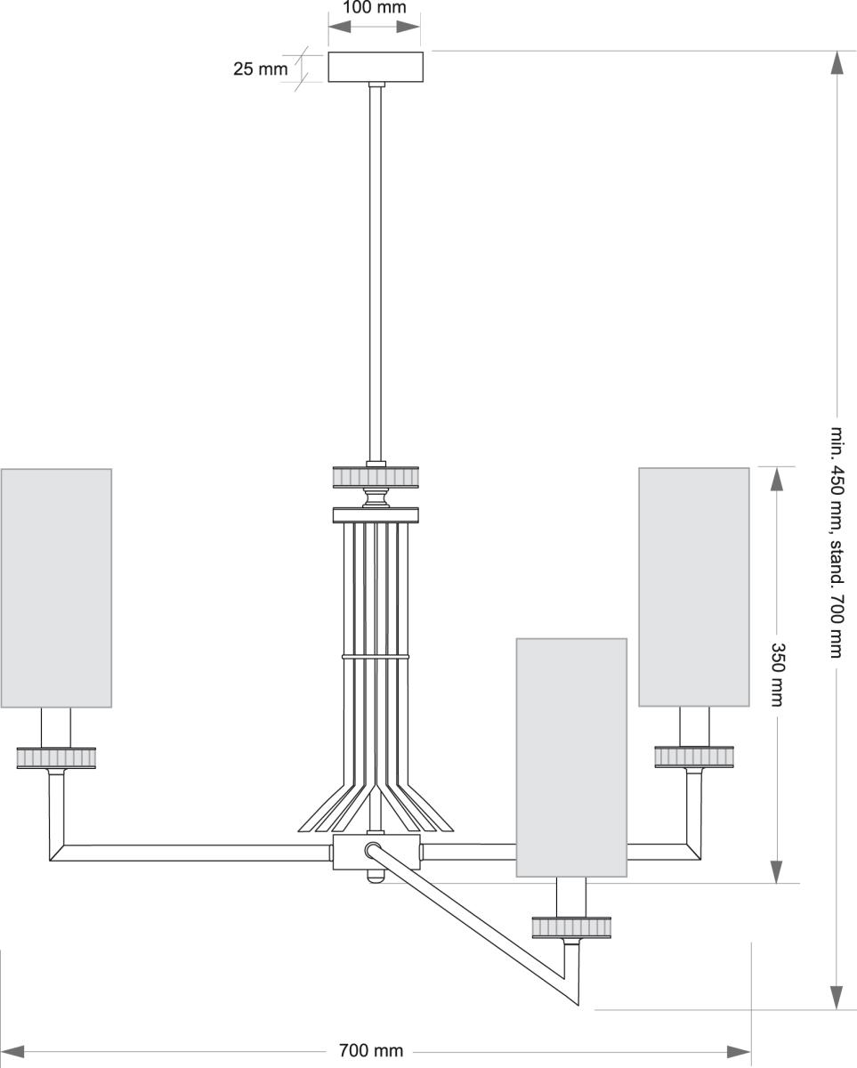 Люстра на штанге Kutek Genova GEN-ZW-3(P/A) в #REGION_NAME_DECLINE_PP#