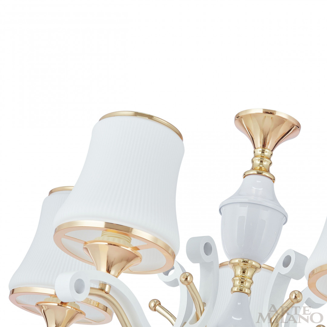 Подвесная люстра Arte Milano Florentia-3987 303987/8 Wh/Gd в Санкт-Петербурге