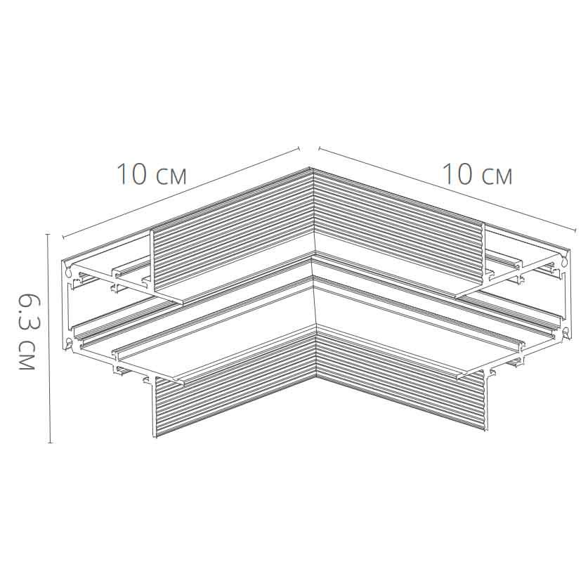 Коннектор для шинопровода Arte Lamp Linea-Accessories A480906 в Санкт-Петербурге