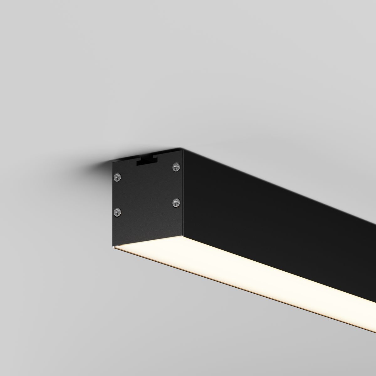 Линейный накладной светильник Maytoni Technical 3000K 35x35 (Черный, 2 м) LL311015 в #REGION_NAME_DECLINE_PP#