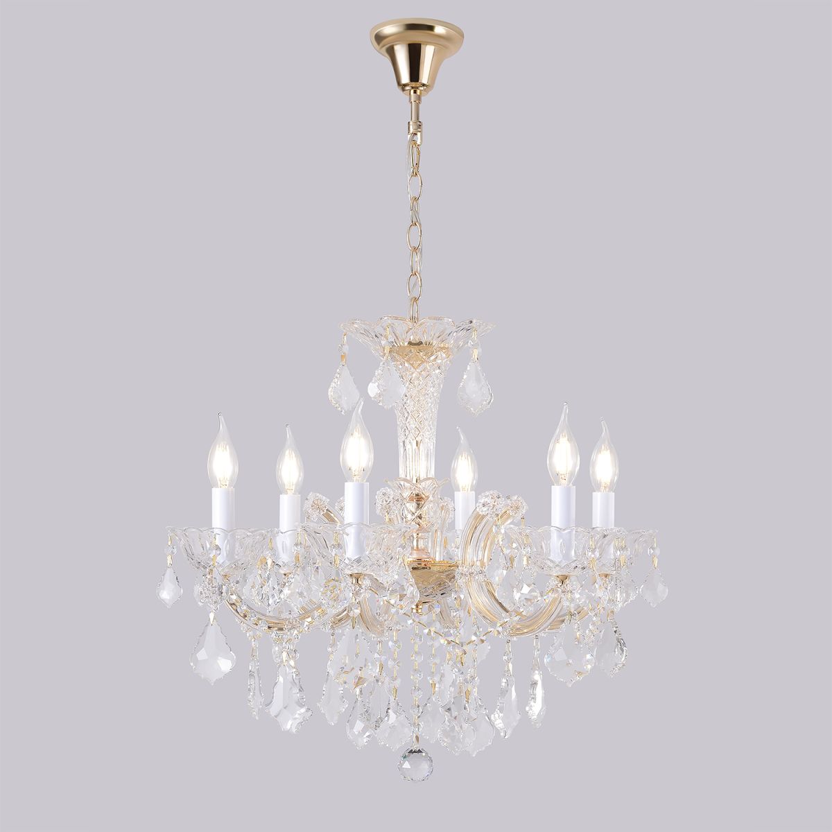 Подвесная люстра Crystal Lux CRISTELLE SP6 GOLD в Санкт-Петербурге