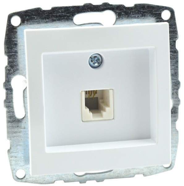 Розетка телефонная Rj45 Cat3 Mono Electric Despina-Larissa жемчуг 500-002525-124 в Санкт-Петербурге