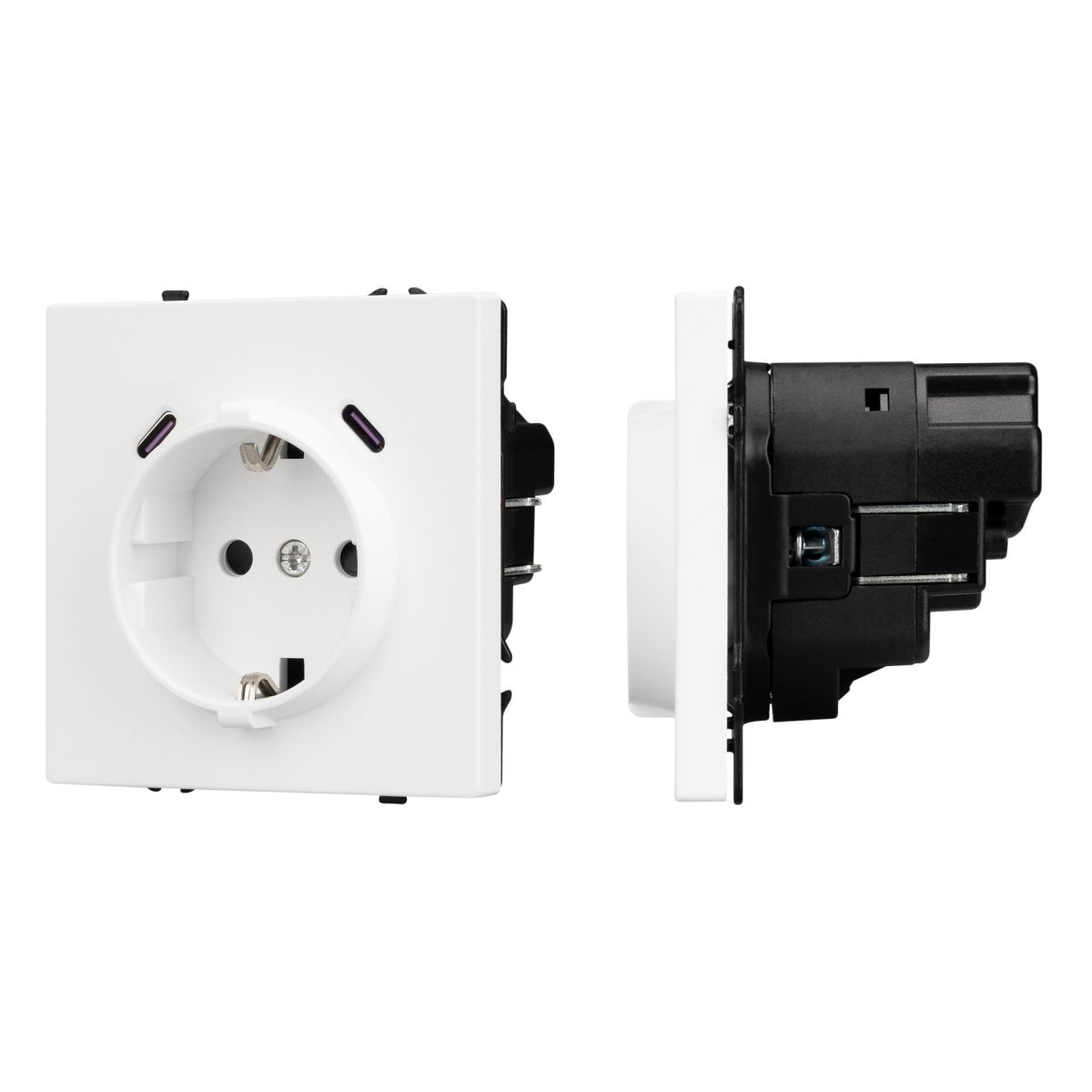 Розетка зк со шторками с USB тип C+С софт-тач белый кварц Arlight SCT-MUCC-SFPL-WH (250V, 16A) 061818(1) в Санкт-Петербурге