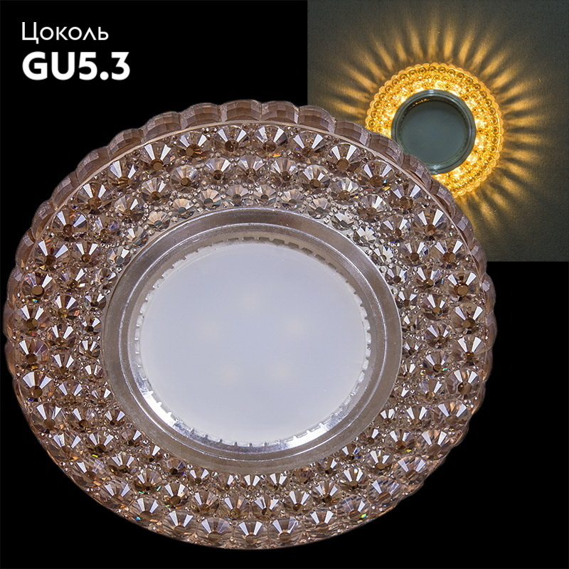 Встраиваемый светильник Reluce 16602-9.0-001CN MR16+LED3W (2 в #REGION_NAME_DECLINE_PP#