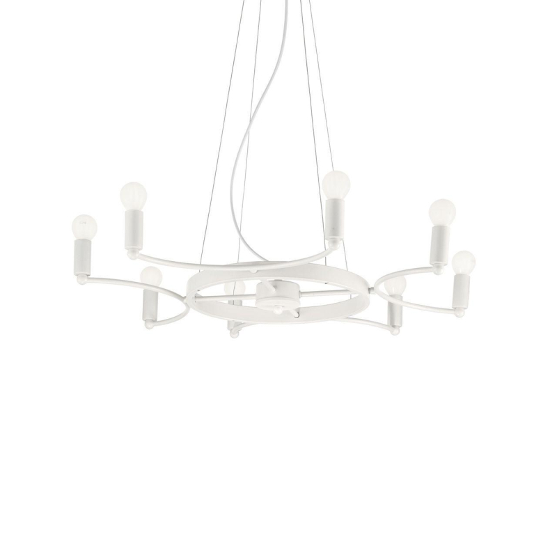 Подвесная люстра Ideal Lux Space SP8 Bianco 165073 в Санкт-Петербурге