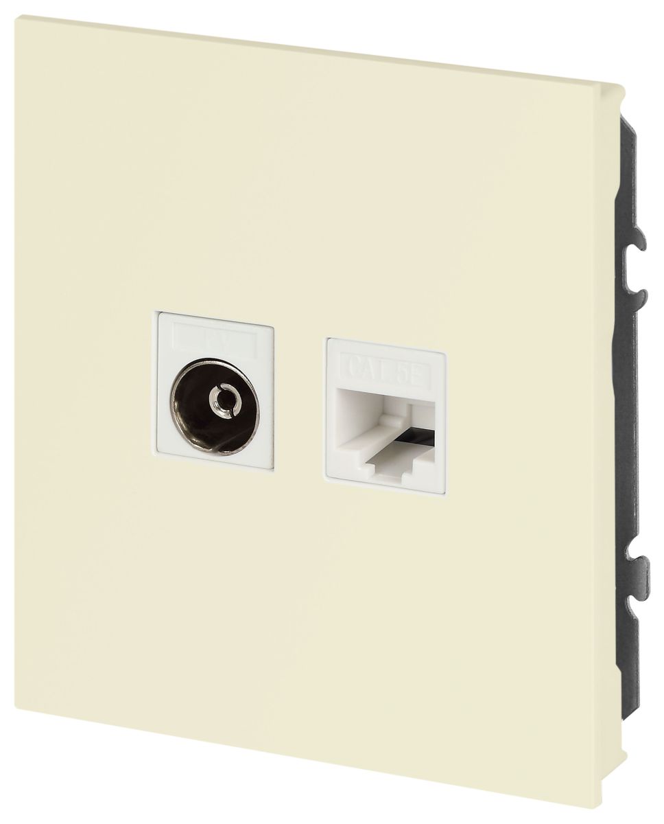 Розетка Эра Arktik 16-3110-02 комбинированная RJ45+TV слоновая кость Б0070495 в Санкт-Петербурге