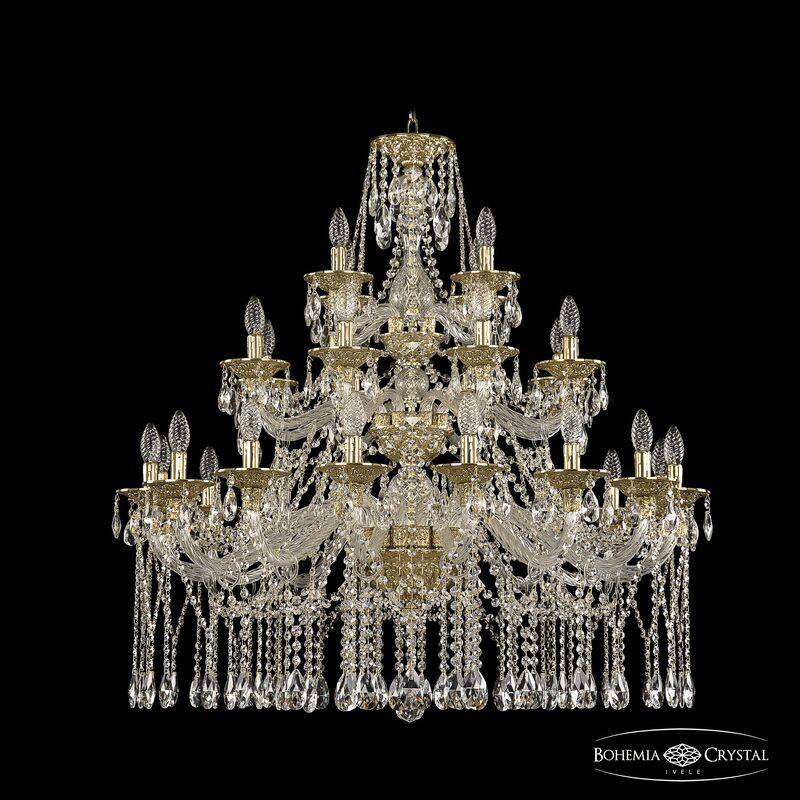 Подвесная люстра Bohemia Ivele Crystal 16113/16+8+4/360/3d G в Санкт-Петербурге