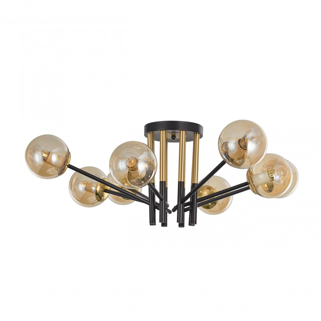Потолочная люстра Arte Milano Neapolis 273708/8 BK/GD в #REGION_NAME_DECLINE_PP#