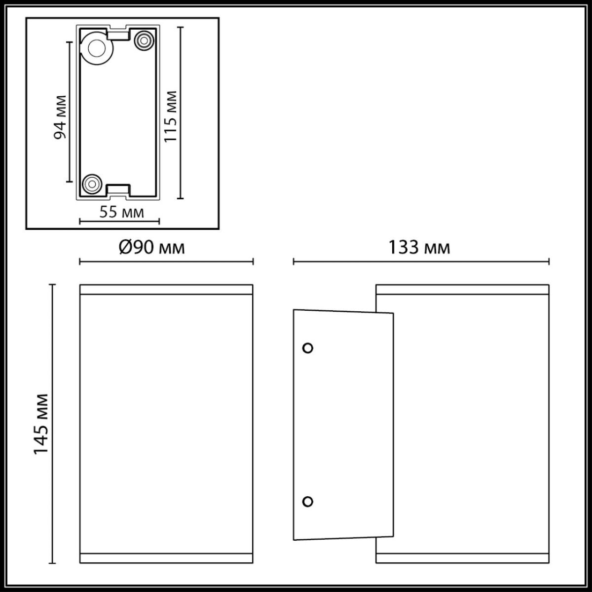 Уличный настенный светильник Odeon Light Nature Long 7142/12WL в Санкт-Петербурге