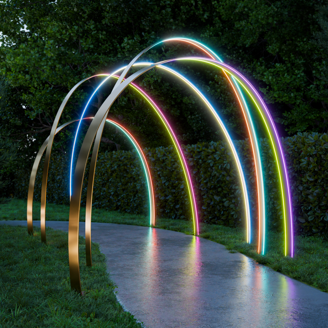 Комплект светодиодного неона Apeyron 220В, 6Вт/м, RGB, smd5050, 80д/м 10м IP65, с аксессуарами (контроллер, заглушка, крепеж - 10шт) 10-108 в Санкт-Петербурге