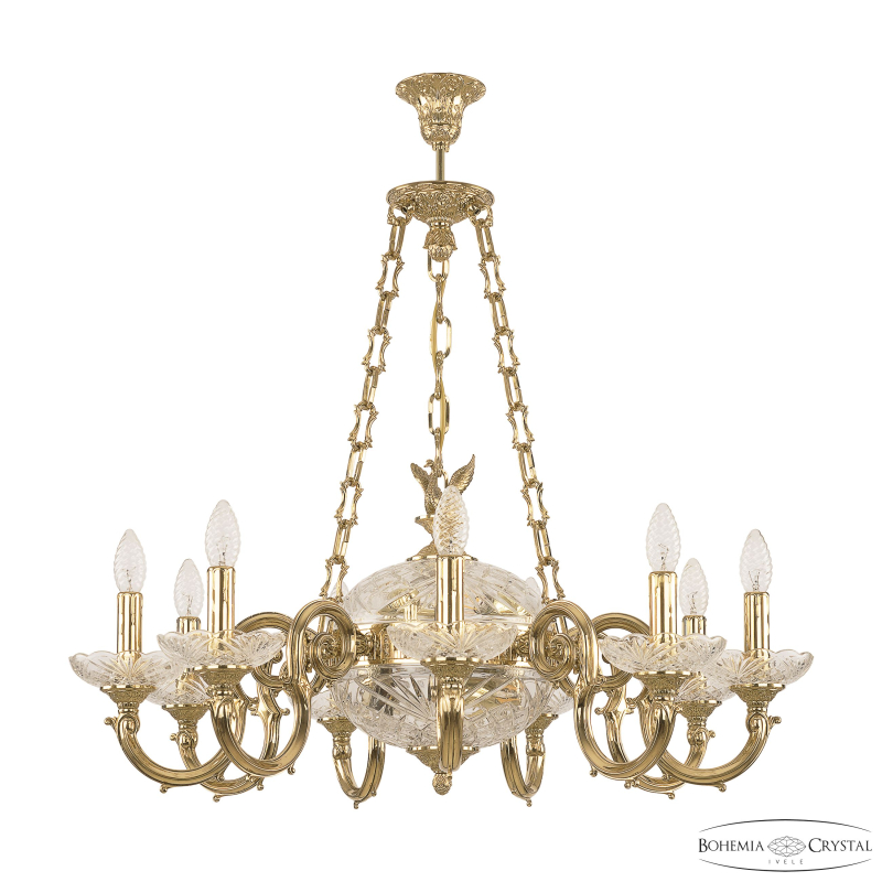 Подвесная люстра Bohemia Ivele Crystal Verona 72003P/9/210 G P Pal FS1S в Санкт-Петербурге