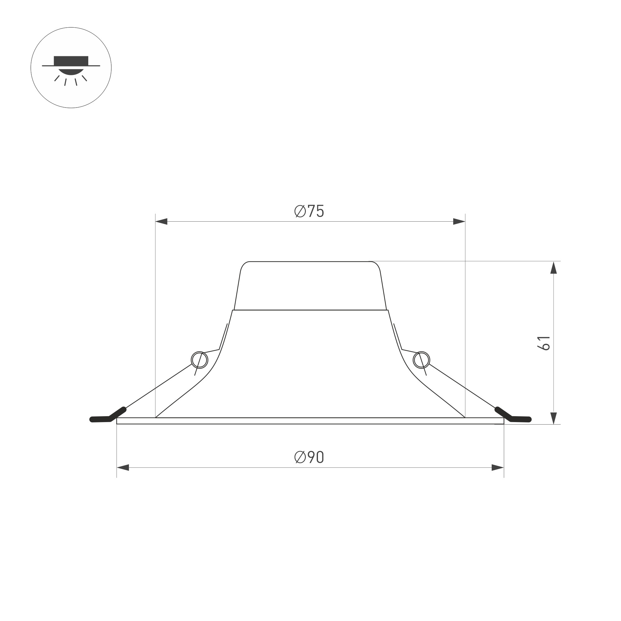 Встраиваемый светильник Arlight MS-BLIZZARD-BUILT-R90-6W Day4000 (WH, 100 deg, 230V) 035550 в Санкт-Петербурге