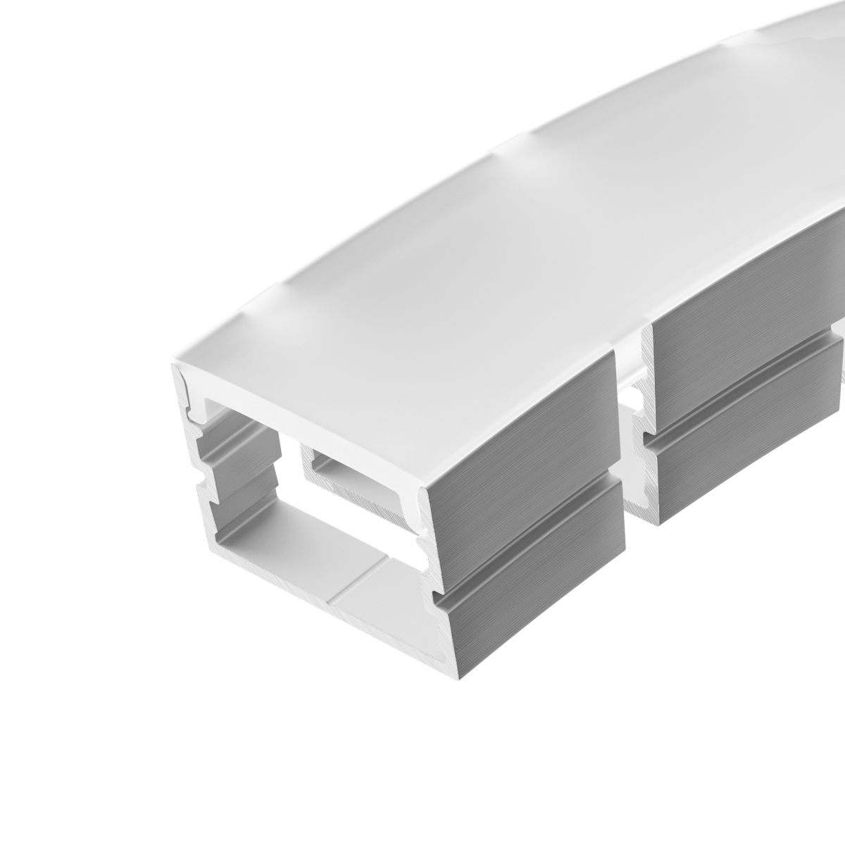 Профиль Arlight FANTOM-BENT-W21-TOP-2000 ANOD (Алюминий) 064493 в Санкт-Петербурге