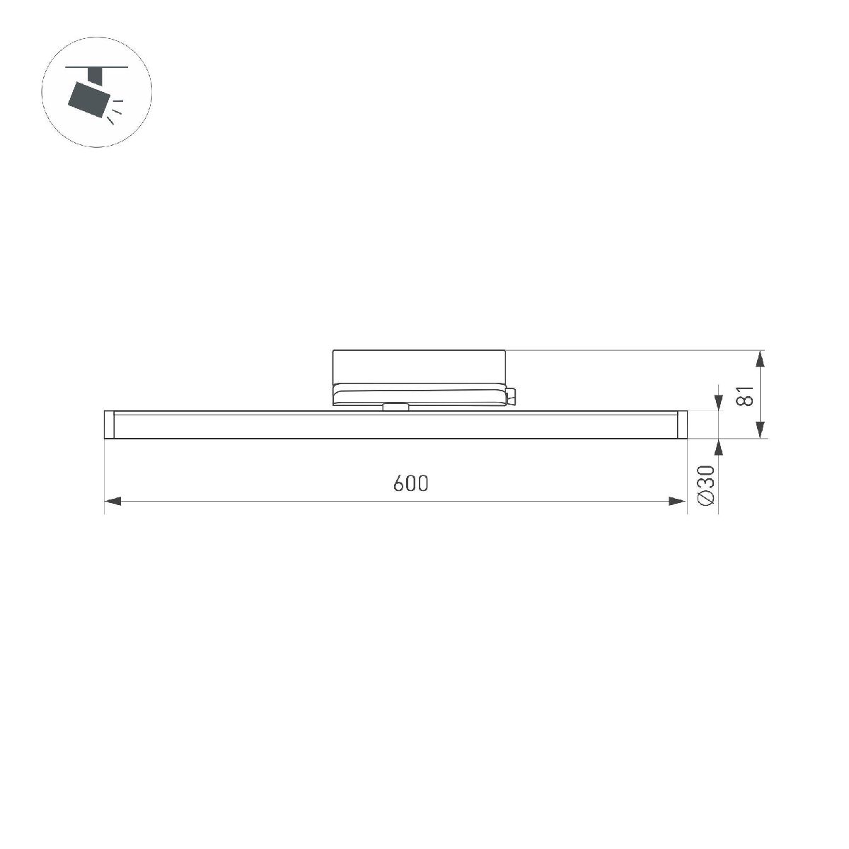 Трековый трехфазный светильник Arlight LGD-TUBE-TURN-4TR-L600-20W Day4000 (BK, 180 deg, 230V) 036297(1) в Санкт-Петербурге